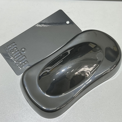 Leicht zu reinigen Chrom-Spiegelpulverbeschichtung Epoxy-Polyester-Harzpigment für Metallveredelung Motorradräder und -rahmen Lack