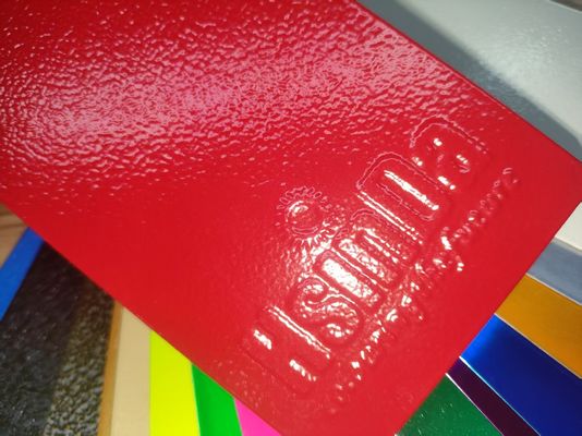 Hitzebeständige, hochsättigende, roten Falten-Pulverbeschichtung mit dreidimensionaler Textur für Feuerwehrgeräte