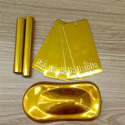 Wärmefestsetzende glänzende Spiegelgoldpulverbeschichtung für hochglänzende Skulpturen und Räder