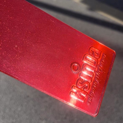 Rote Farbe Chrom-Sparkfarbe Durchsichtiges Pulverbeschichtung Starke Haftung für Auto-Teil