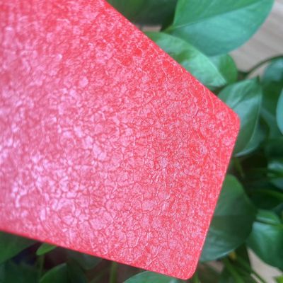 Ral3020 Red Lizard Skin Alligator Finish Pulverbeschichtung mit 1000hr Feuchtigkeitsbeständigkeit für Industriemetall