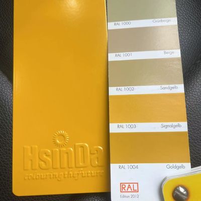 RAL 1003 Signal Gelb Pulverbeschichtung mit UV-Resistenz für elektrostatisches Sprühen auf Metalloberflächen