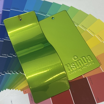 Reflektierendes Chrom-Limettengrün Illusion-Pulverbeschichtung Neon-Applikationsgrün Pulverbeschichtung